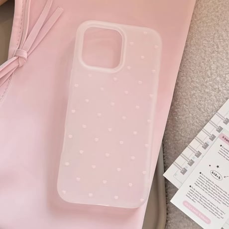 S74752 ピュアハートドットiPhoneケース
