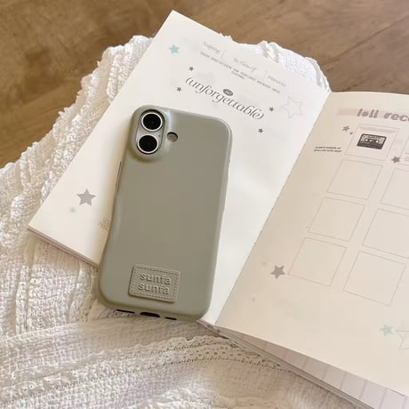 S74308 しっとりマットのワンカラーiPhoneケース