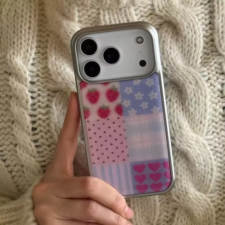 S75568 パッチワークハートベリー iPhoneケース