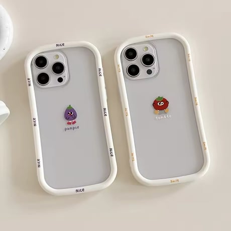 L62100 にっこりフルーツフレーム iPhoneケース