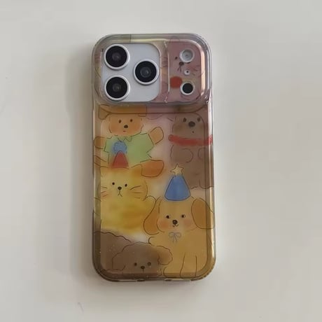 S75175 ゆるふわアニマルパーティー iPhoneケース
