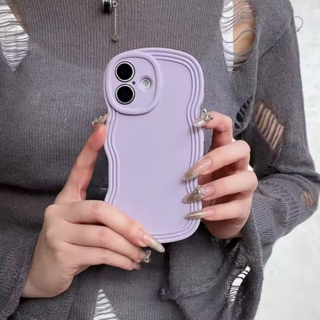 S73534 くねくねラインのカラフルiPhoneケース