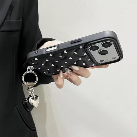 K23041 ハートキルティング ショルダーiPhoneケース