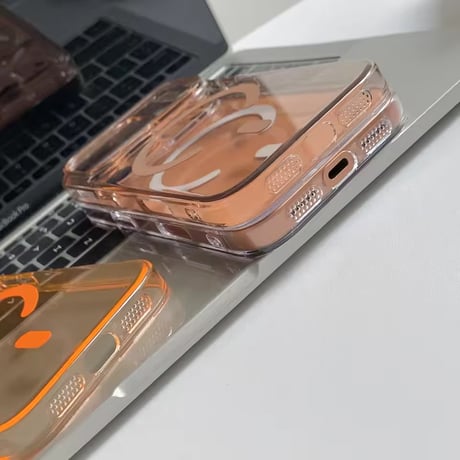 L62320 MagSafe対応カラーフレーム クリア iPhoneケース
