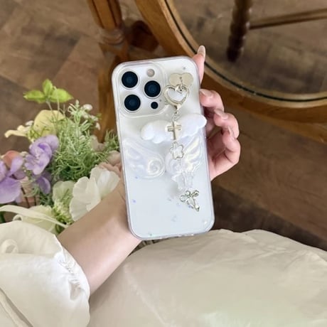 L62275  エンジェルチャームウィングiPhoneケース
