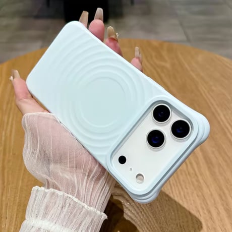 S75008 MagSafe対応 波紋デザイン iPhoneケース