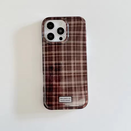 S75241 ウォームチェック ニュアンスiPhoneケース
