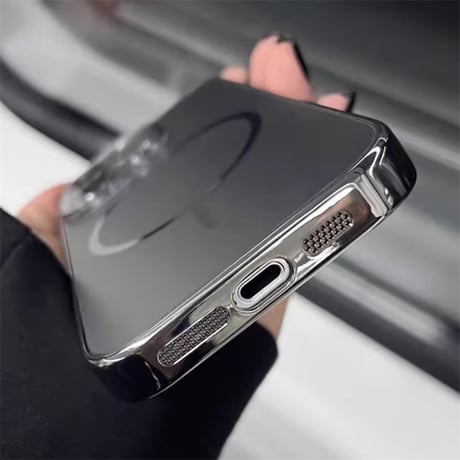 S75518 メタリックフレーム MagSafe対応iPhoneケース
