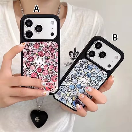 S75586 ローズパピーiPhoneケース