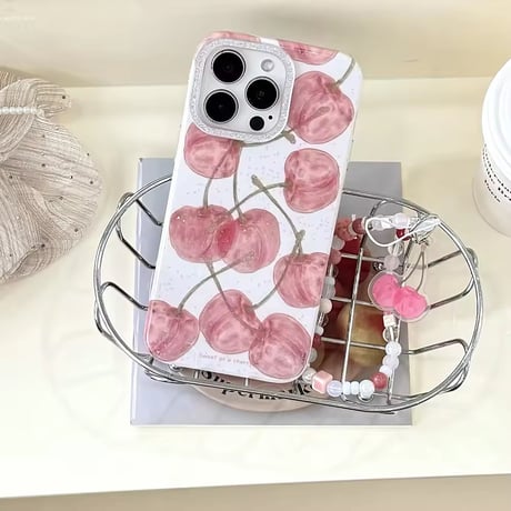 S74809 チェリースパークルiPhoneケース