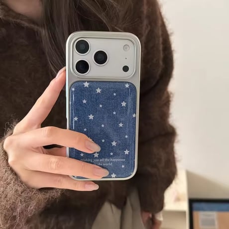 S75164 スターナイトデニム iPhoneケース
