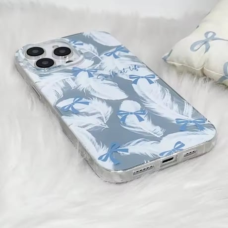 S75181 ガーリーリボンモチーフ iPhoneケース