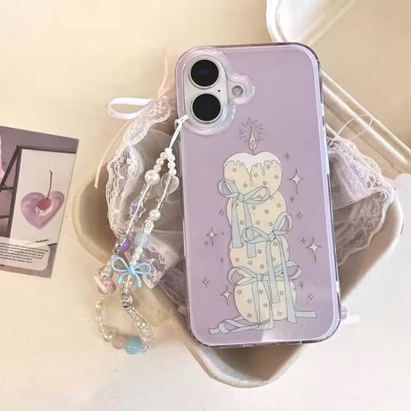 S74860 ゆめかわキャンドルiPhoneケース