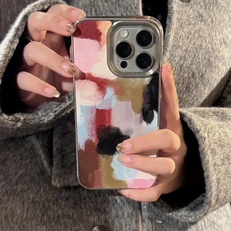 S74369 Art Block iPhoneケース