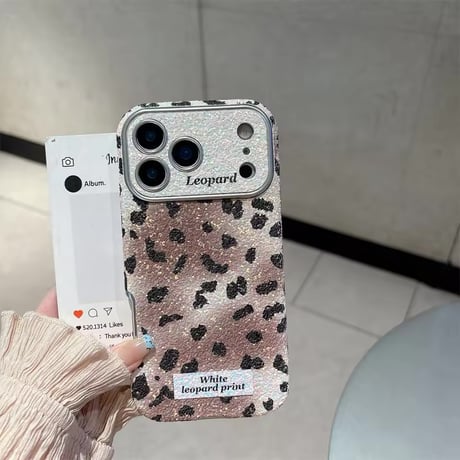 S75122 レオパードきらきら iPhoneケース