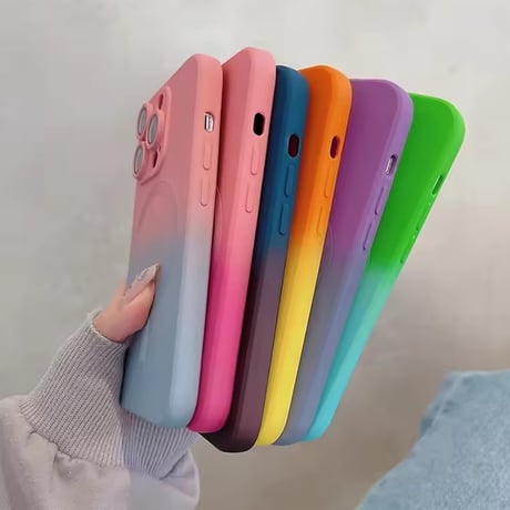 S75138 グラデーションカラー MagSafe対応 iPhoneケース