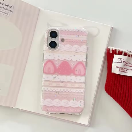 S75216 ストロベリーケーキ ガーリーiPhoneケース