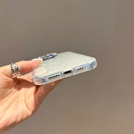 S75088 きらめきホログラムハート iPhoneケース