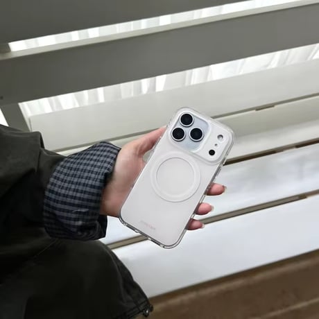 K22964 マカロンカラー MagSafe対応 グリップiPhoneケース