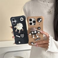 S74834 もこもこキャラの立体iPhoneケース