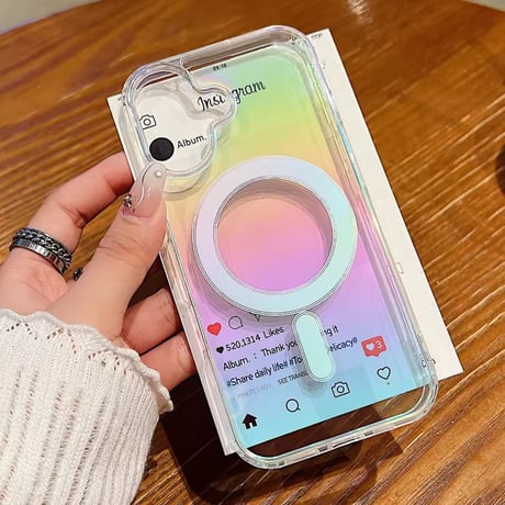 L62291  MagRainbow グラデーションiPhoneケース（MagSafe対応）