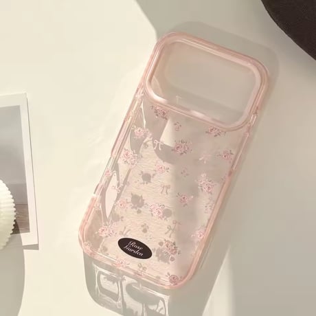 L62450 ローズリボンガーデン iPhoneケース（MagSafe対応あり）
