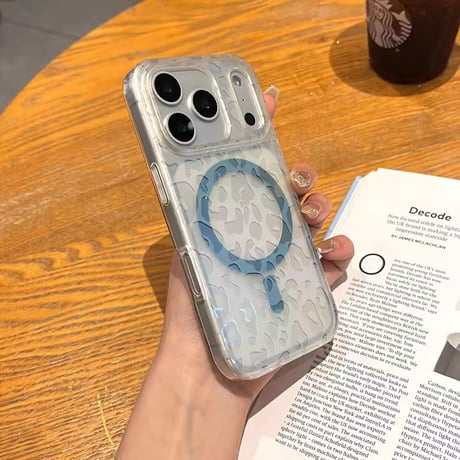L62374 レオパードタッチ MagSafeクリア iPhoneケース