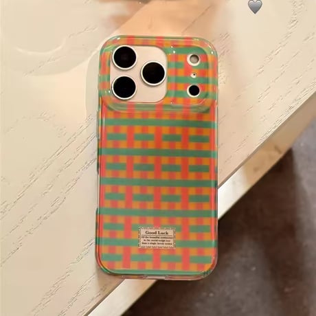 S75188 グッドラックチェック iPhoneケース