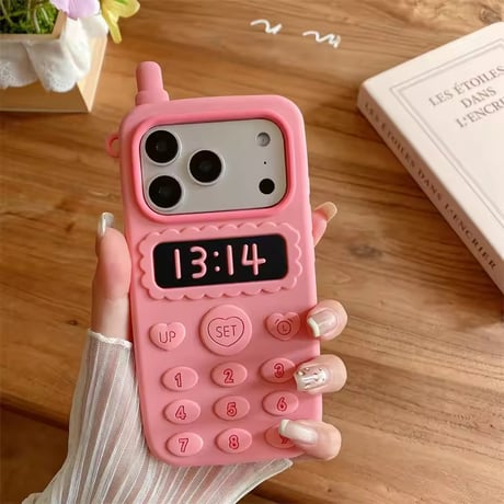 S75623 レトロコールピンク iPhoneケース