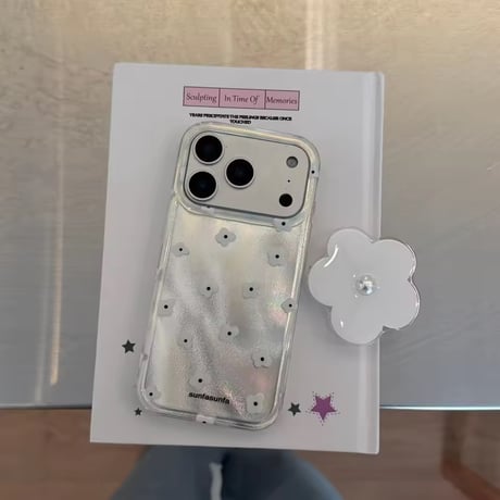 K23116 フラワーパールグリップ iPhoneケース