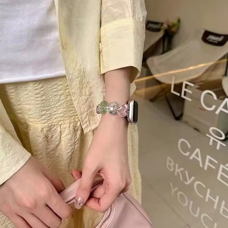 N00196 キラキラビジューブレス Apple Watchバンド