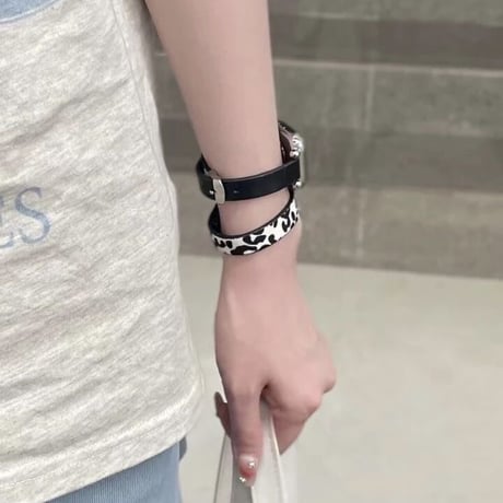 N00041 パターンレザーループ Apple Watchバンド