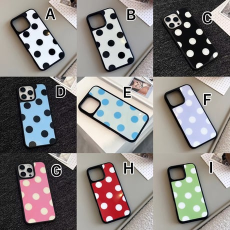 S74869 ドットカラーのiPhoneケース