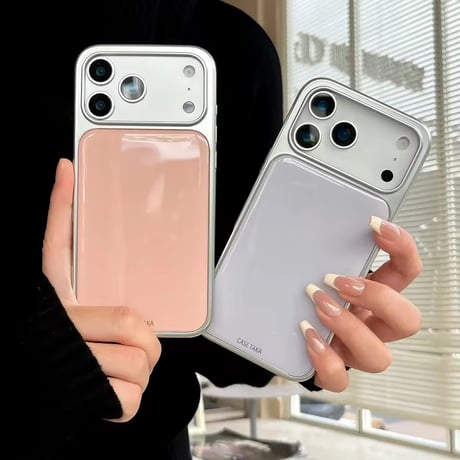 S75592 グロッシーカラーフレームiPhoneケース