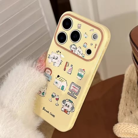 S75293 ゆるかわ日常イラスト iPhoneケース
