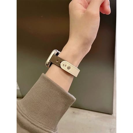 N00097 バイカラーレザーループ Apple Watchバンド