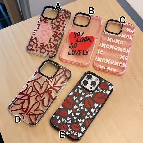 L62399 ラブメッセージ クリアiPhoneケース
