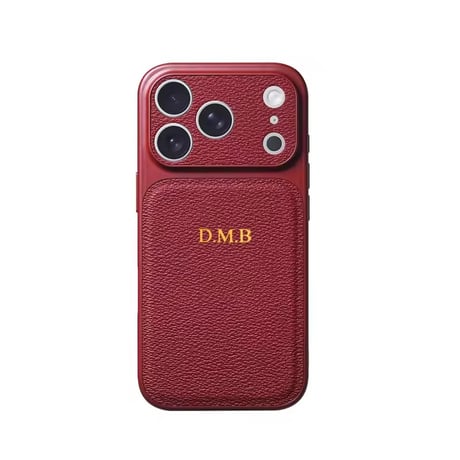 S75704 カスタムネーム レザー調iPhoneケース