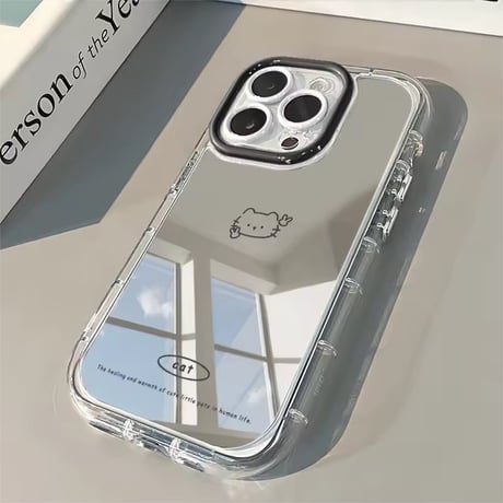 K23112 ゆるアニマルミラーiPhoneケース
