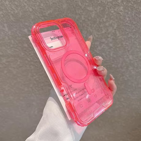 L62329 グリッタークリア MagSafe対応 iPhoneケース