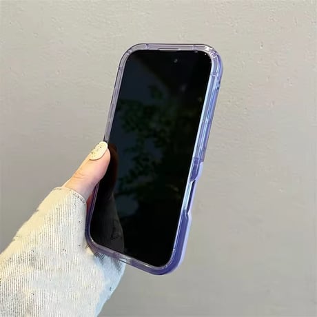 K23065 クリアカラーフレーム スタンドiPhoneケース