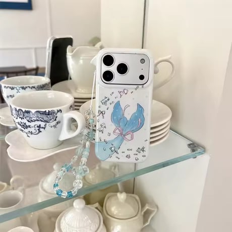 S75670 マーメイドリボンチャーム付き iPhoneケース