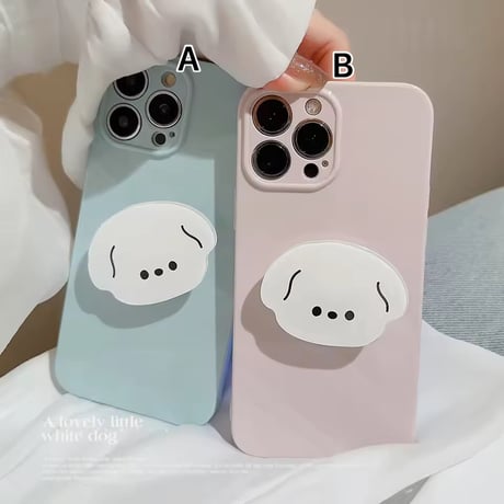 K22920 ゆるふわフェイス グリップ付きiPhoneケース