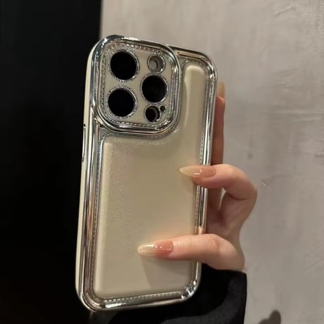 S74153 レザールック メタルフレーム iPhoneケース