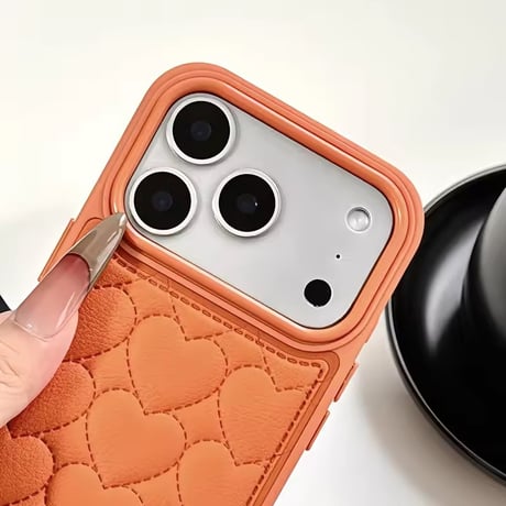 S75240 ハートキルティング iPhoneケース