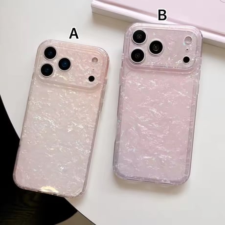 S75669 オーロラシェルピンク iPhoneケース