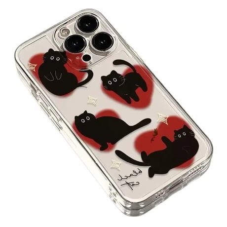 L62142 ゆる黒ねこiPhoneケース