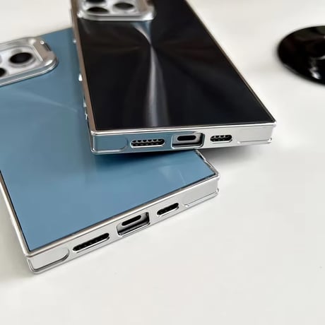 S74743 Shine Plate Mirror iPhoneケース