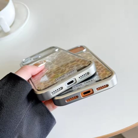 S75232 ニュアンスレオパード iPhoneケース