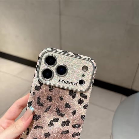 S75122 レオパードきらきら iPhoneケース
